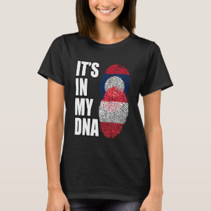 Camiseta Lao E Bandeira Austríaca Do Patrimônio Do DNA Mix