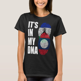 Camiseta Lao E Basotho Misturar DNA Heritage Flag