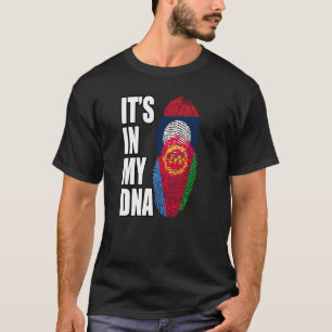 Camiseta Lao E Eritreus Misturam DNA Heritage Flag