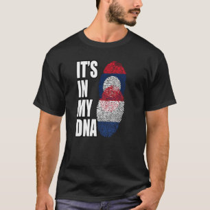 Camiseta Lao E Neerlandês Mistura DNA Heritage Flag
