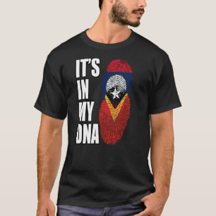 Camiseta Lao E Timorenses Mistos De DNA Heritage Flag