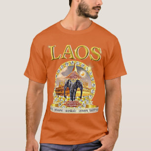 Camiseta Laociano 3, Elefante Erawan Budista Laos
