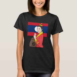 Camiseta Laos Laos Laos Laos laociano orgulhoso Vestido Tra