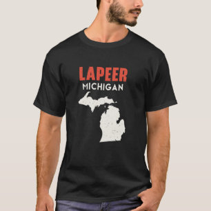 Camiseta Lapeer Michigan State America Viagem Michigani