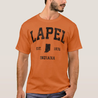 Camiseta Lapel Indiana IN Família Atlética Vintage