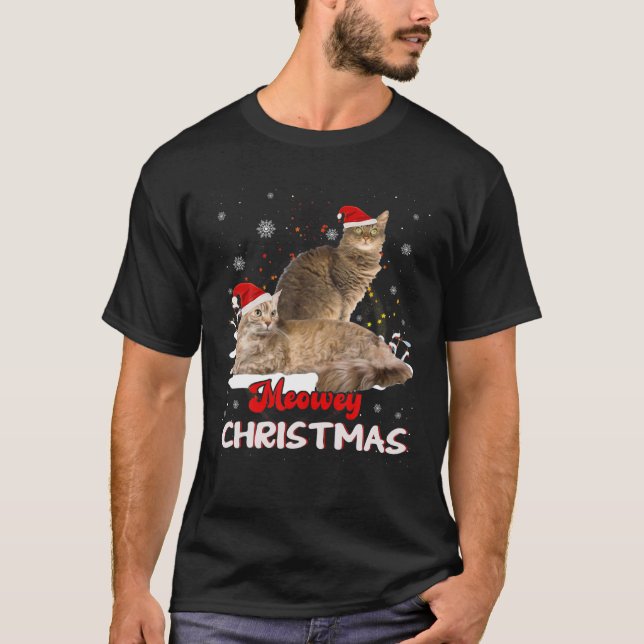Camiseta Laperm Cat Owner Christmas Xmas Cat Lover (Frente)