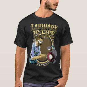 Camiseta Lapidário Pedra Pedra Cortando Lapidarista