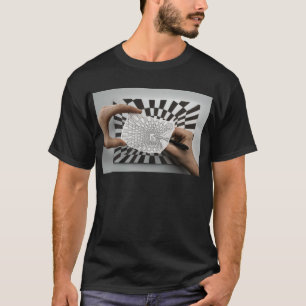Camiseta Lápis contra a câmera - geometria