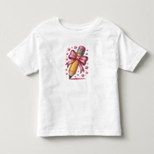 Camiseta Lápis Coquete Laço Agradecimento aos Professores E