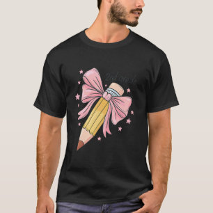 Camiseta Lápis Coquete Laço Professora Segunda Série Volta