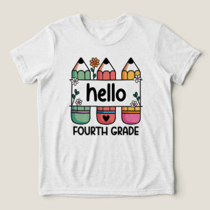 Camiseta Lápis de Ensino do 4º ano