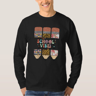 Camiseta Lápis de Leopardo Bem-vindo à Escola Fofa para Pro