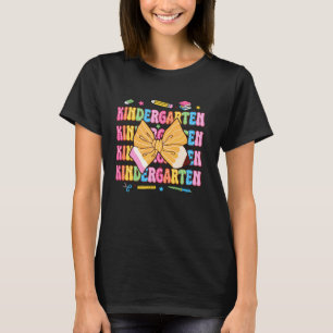Camiseta Lápis do Arco Coquette Retro Jardim de Infância En