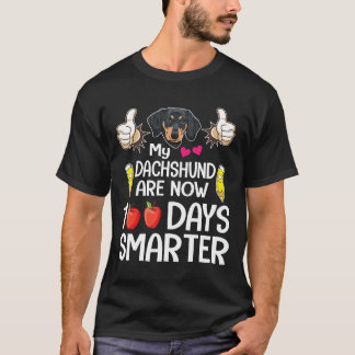 Camiseta Lápis E Mãos Meu Dachshund São 100 Dias De Sma