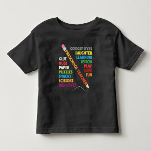 Camiseta Lápis Educador de Nível Escolar de Professores d