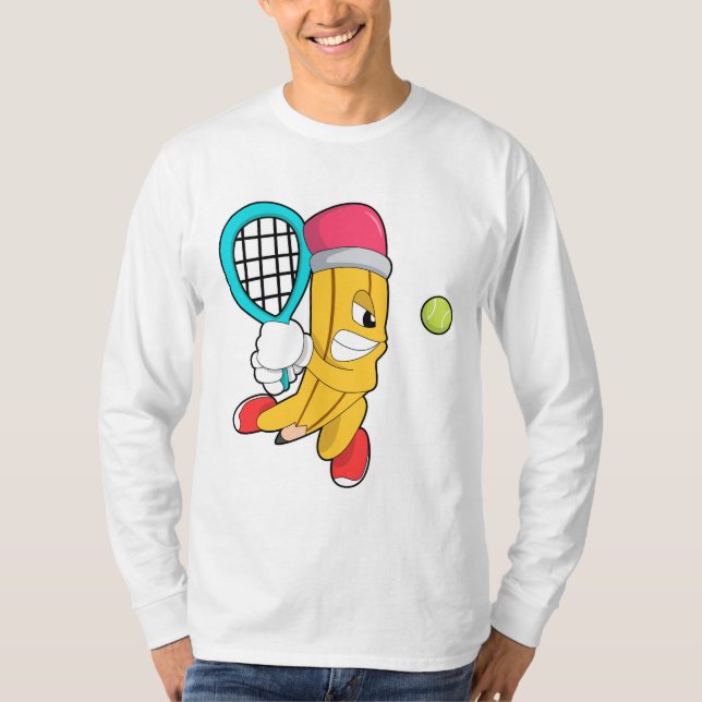Camiseta Lápis em Tênis com suporte Tênis (Frente)
