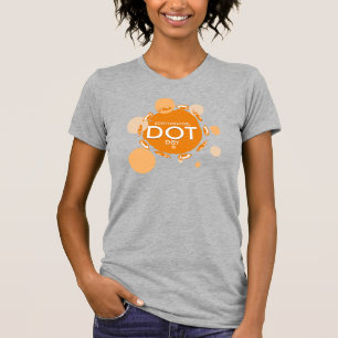 Camiseta Lápis Laranja do Dia Internacional do Ponto
