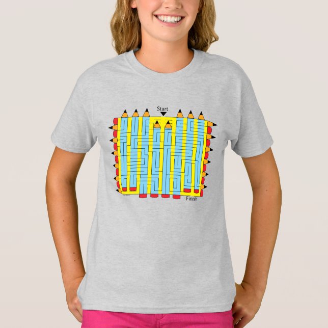 Camiseta Lápis Maze (Frente)