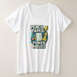 Camiseta Lápis, Papel, Movimentos de Poder - Sc-shart Motiv