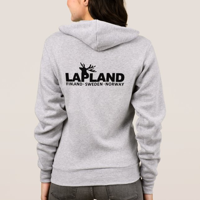 Camiseta LAPLAND de nome personalizado (Verso)