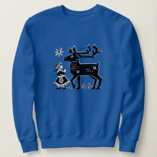 Camiseta Lapland Girl segura Reindeer Sweatshirt