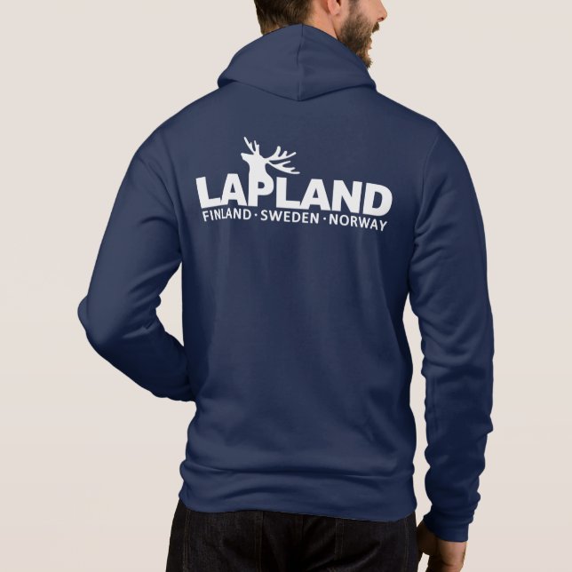 Camiseta LAPLAND nome / texto personalizado (Verso)