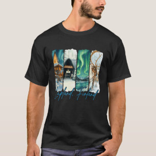 Camiseta Lapônia Finlândia Viagem Viagem Pincelada Lembranç