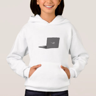 Camiseta Laptop com a cinza do logotipo Bird