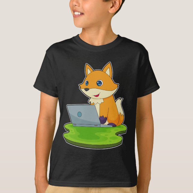 Camiseta Laptop Fox (Frente)