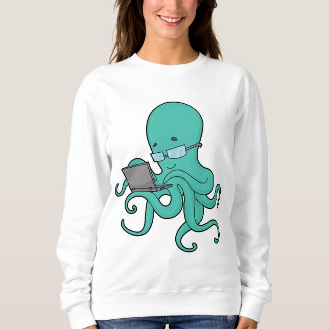 Camiseta Laptop Octopus (Frente)