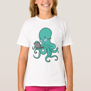 Camiseta Laptop Octopus