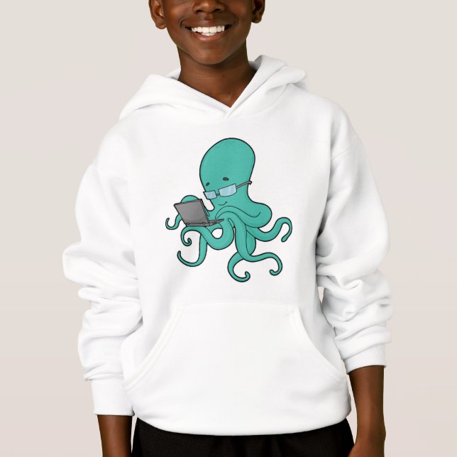 Camiseta Laptop Octopus (Frente)