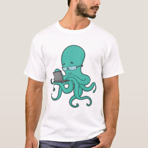 Camiseta Laptop Octopus