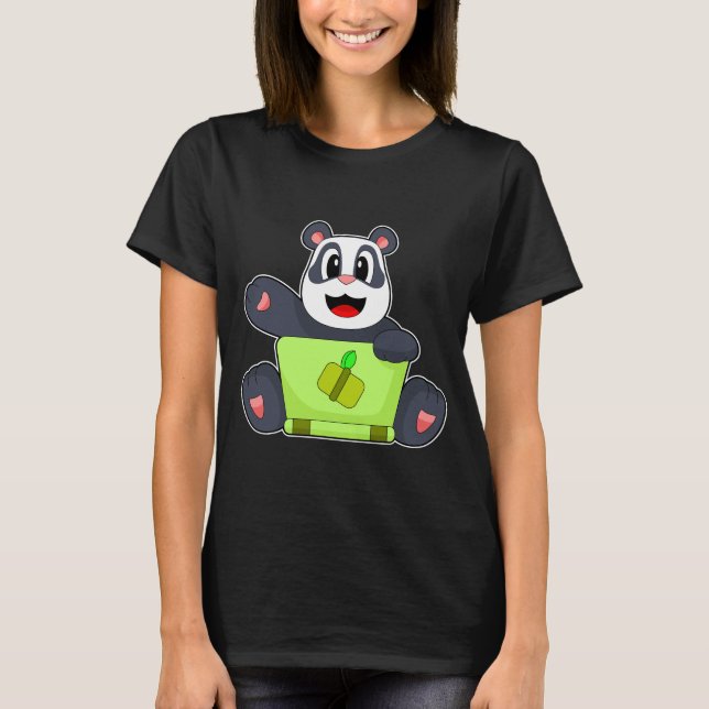Camiseta Laptop Panda Bamboo (Frente)