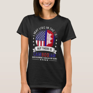 Camiseta Lar cambojano americano no Patriota Americano Cam