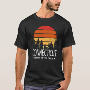 Camiseta Lar De Estado De Connecticut Do Brave Connecticut