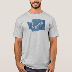 Camiseta Lar de Grão de Madeira do Estado de Washington