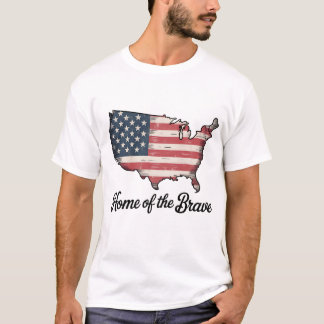 Camiseta Lar dos Bravos 4 de Julho Patriótico