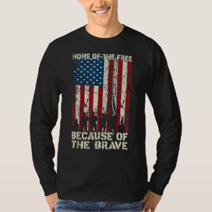 Camiseta Lar Dos Gratuitos Por Causa Da Corajosa angústia A