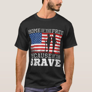 Camiseta Lar dos Libertados por causa do Ame Militar Corajo