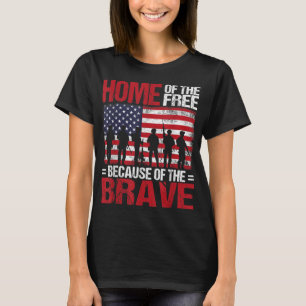 Camiseta Lar Dos Livres Por Causa Do Brave Veteran 4th