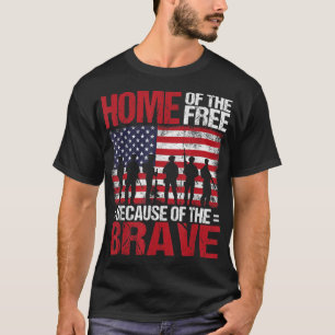 Camiseta Lar Dos Livres Por Causa Do Brave Veteran 4th