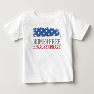 Camiseta Lar dos Livres Por Causa dos Bravos Bandeira dos E
