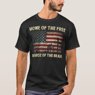 Camiseta Lar dos Livres Porque os Bravos Dia dos Veteranos