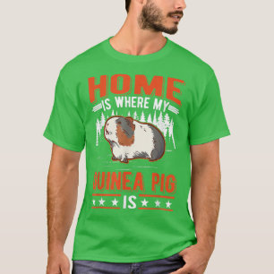 Camiseta Lar é onde está o meu Porco da Guiné