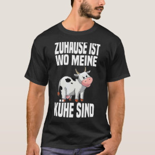 Camiseta Lar É Onde Estão Minhas Vacas São Bezerro Fazendei