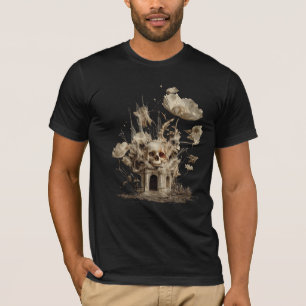 Camiseta Lar é Onde Estão os Ossos – Surrealista Gótico