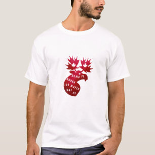 Camiseta Lar é onde fica a folha de maple, Design para o Ca