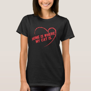 Camiseta Lar é Onde Meu Gato Está