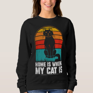 Camiseta Lar é onde meu gato tem piadas de natal